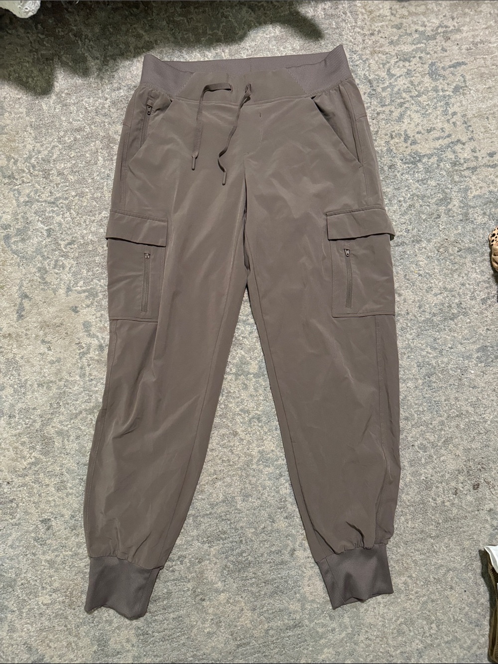 all in motion women's Cargo Joggers in Taupe Brown